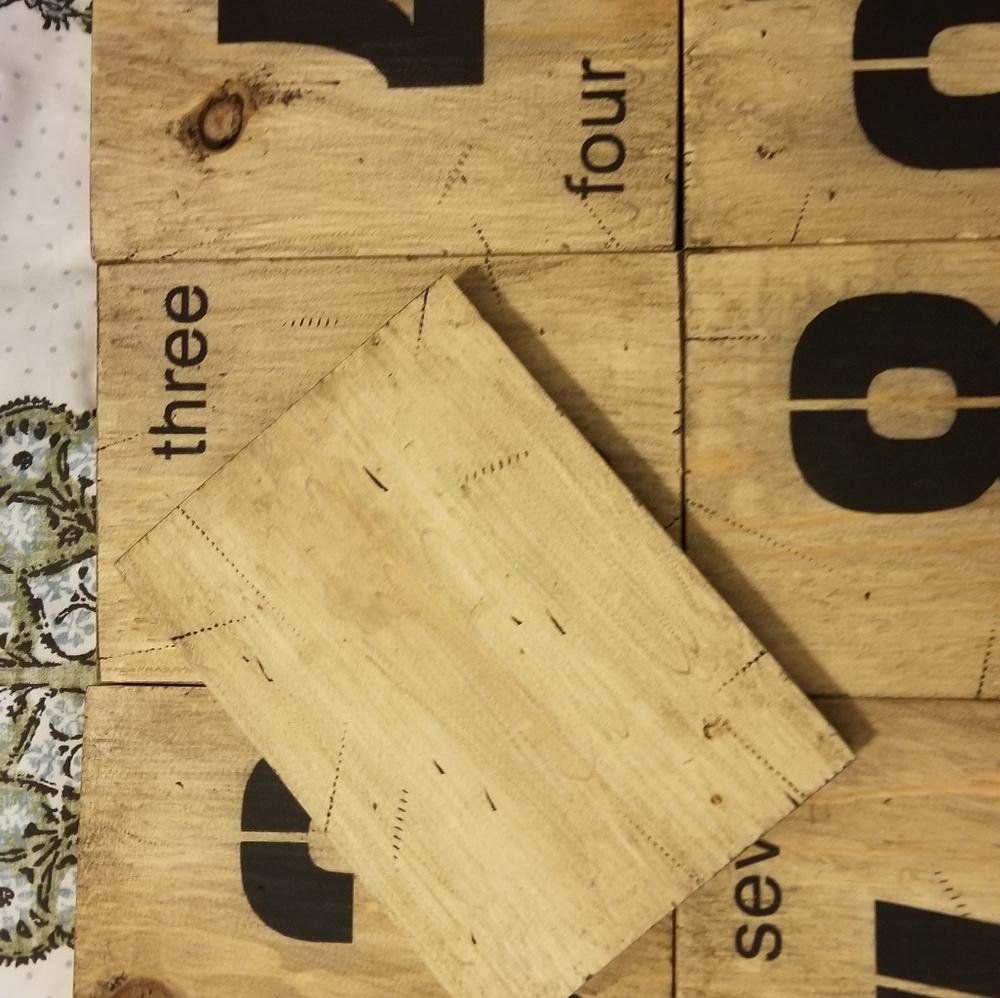 Rustic wood table numbers - Picture 3 of 3